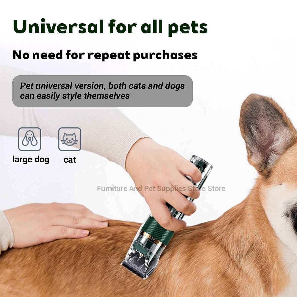 Professional Silent Pet Grooming Clipper Set