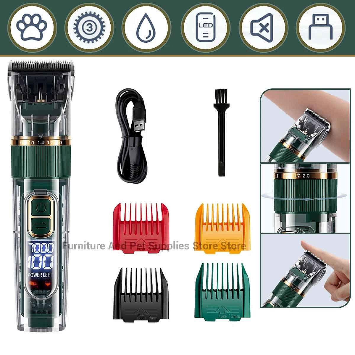 Low Noise! No More Salon Stress — Professional Silent Pet Grooming Clipper Set - View 2 of 9 | BigMoetsy