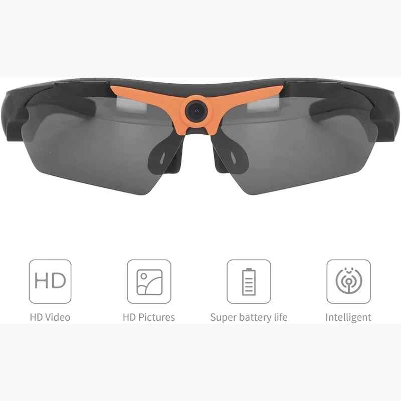 Smart Recording Glasses worn during outdoor cycling