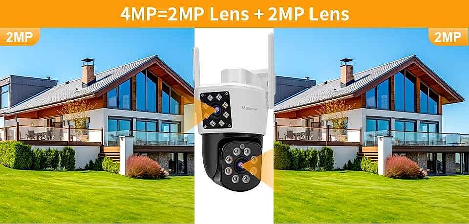 Never Miss a Moment Outside — VSTARCAM Dual Lens Pan/Tilt Security Camera wit... - View 3 of 15 | BigMoetsy