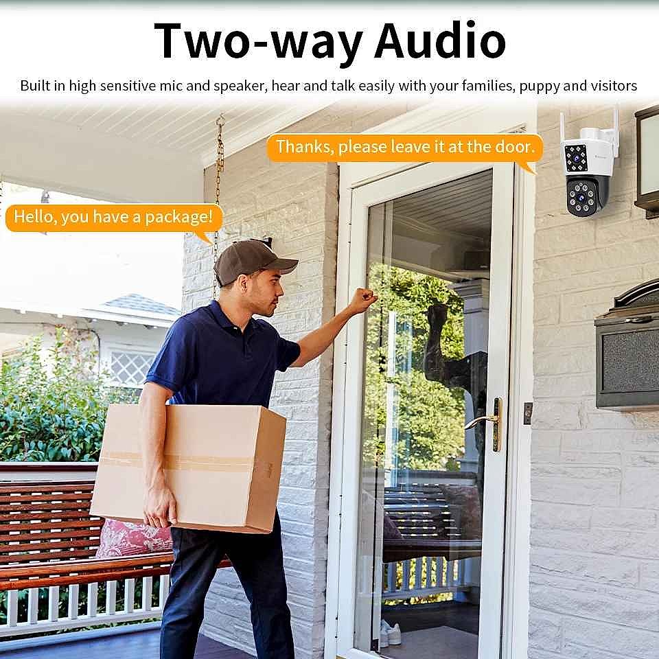 Never Miss a Moment Outside — VSTARCAM Dual Lens Pan/Tilt Security Camera wit... - View 8 of 15 | BigMoetsy