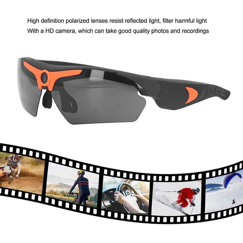 Smart Recording Glasses with 1080p HD Camera and 64GB SD Card for Cycling and... - View 7 of 16 | BigMoetsy