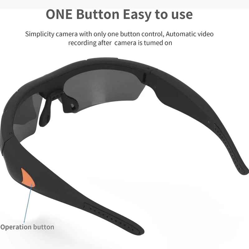 Smart Recording Glasses with 1080p HD Camera and 64GB SD Card for Cycling and... - View 8 of 16 | BigMoetsy