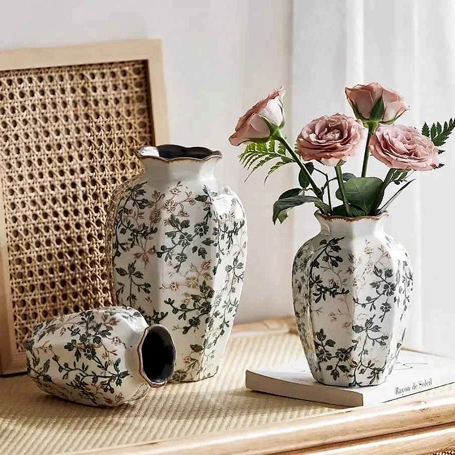 Handcrafted Finally, a Vase That Feels Like Art — Ice Cracked Ceramic Vase in Antique Blu... - View 4 of 5 | BigMoetsy
