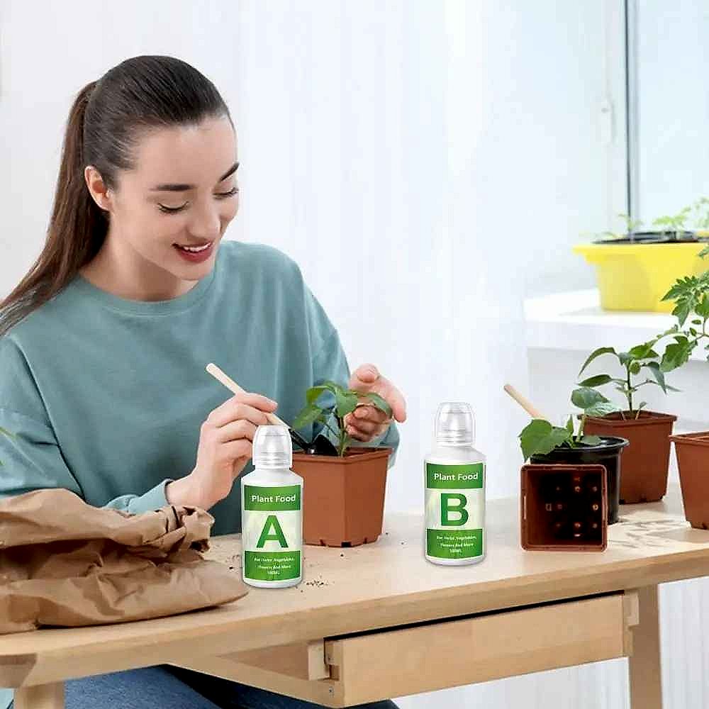 Thriving Plants, Not Struggling Ones — Hydroponic AB Nutrient Solution Set - View 4 of 12 | BigMoetsy