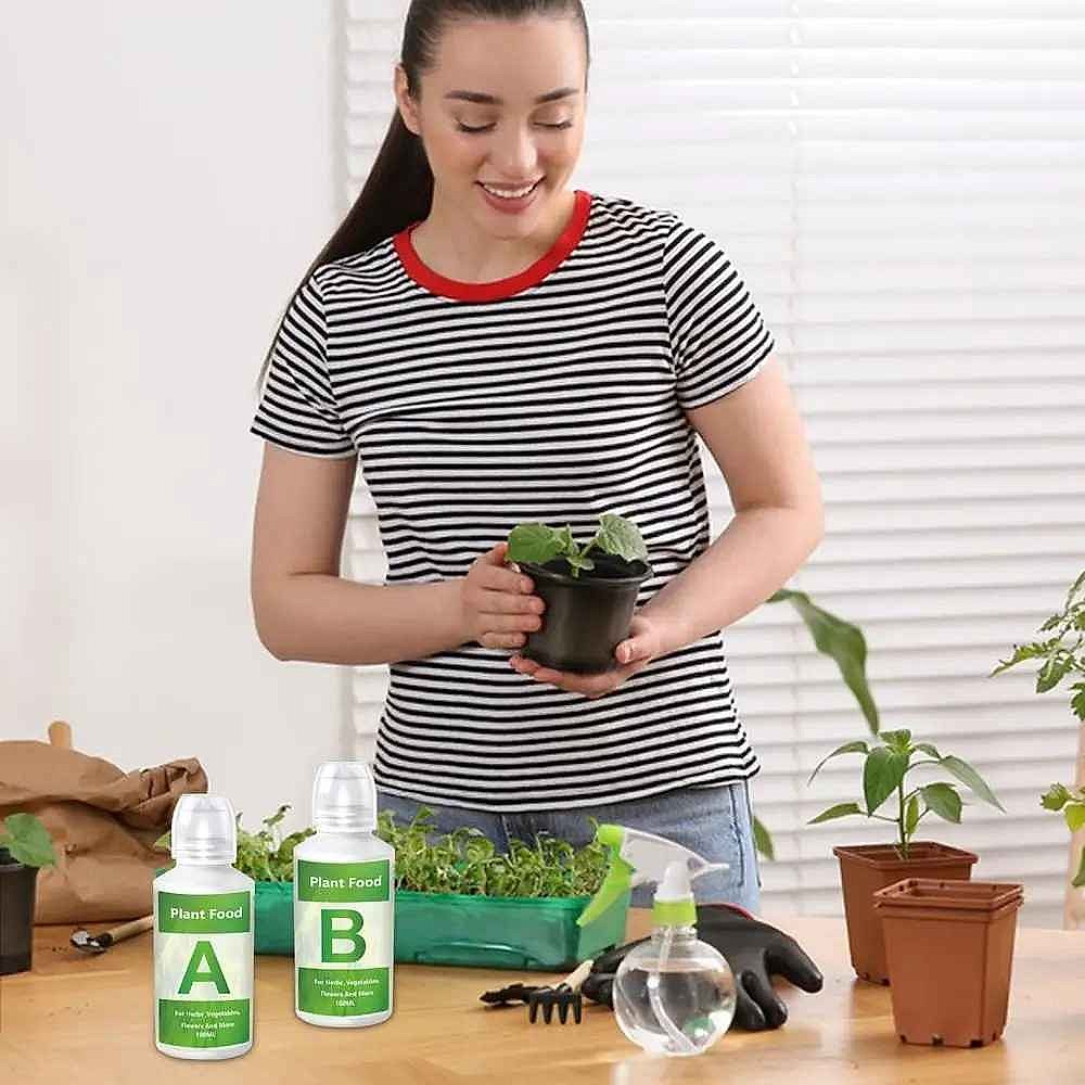 Thriving Plants, Not Struggling Ones — Hydroponic AB Nutrient Solution Set - View 5 of 12 | BigMoetsy
