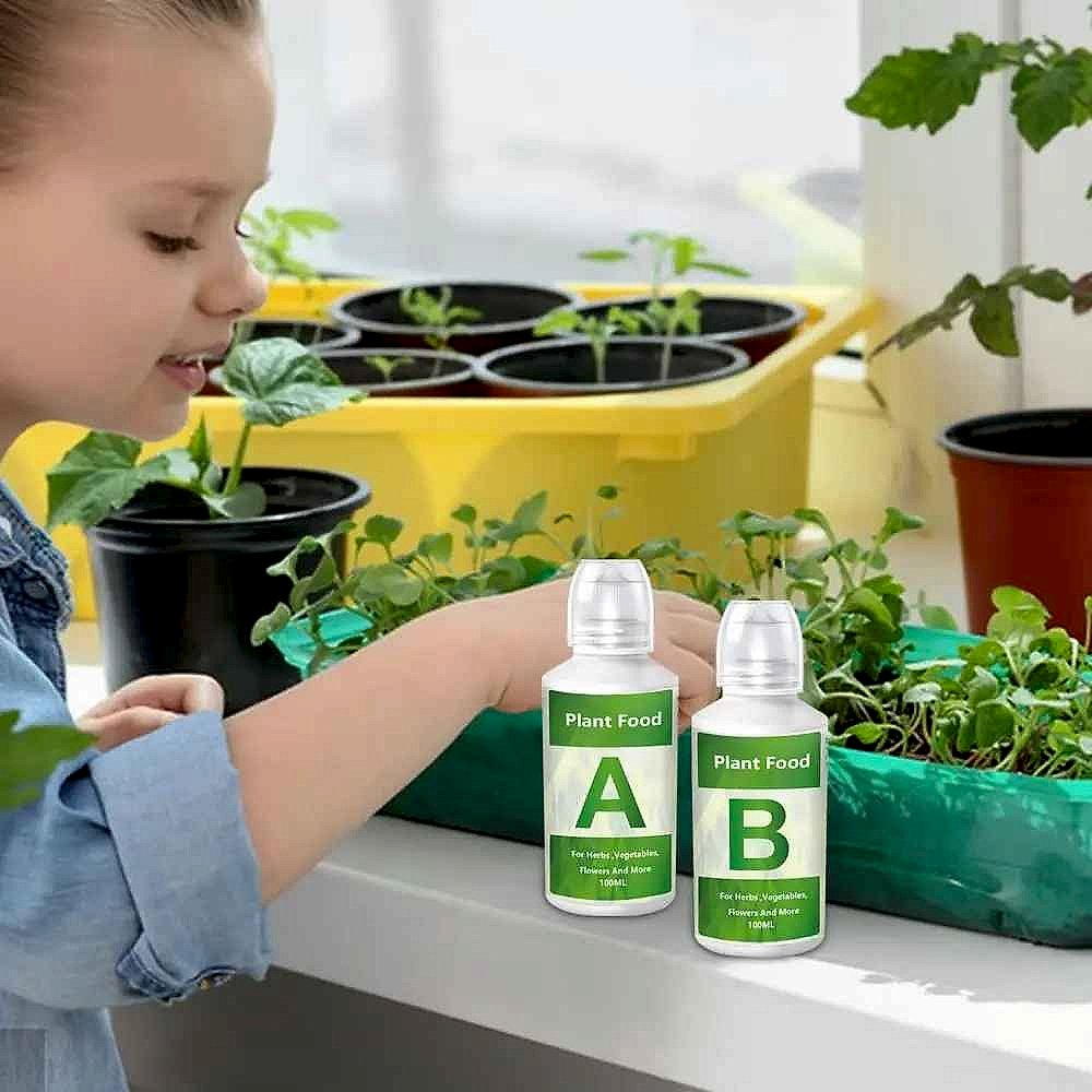 Thriving Plants, Not Struggling Ones — Hydroponic AB Nutrient Solution Set - View 6 of 12 | BigMoetsy