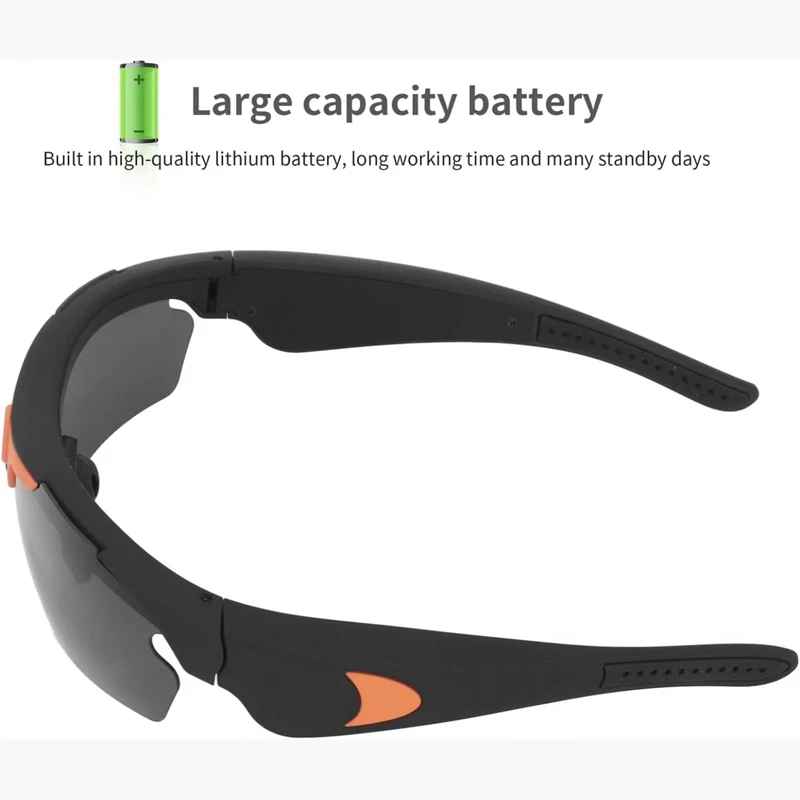 Smart Recording Glasses with 1080p HD Camera and 64GB SD Card for Cycling and... - View 9 of 16 | BigMoetsy