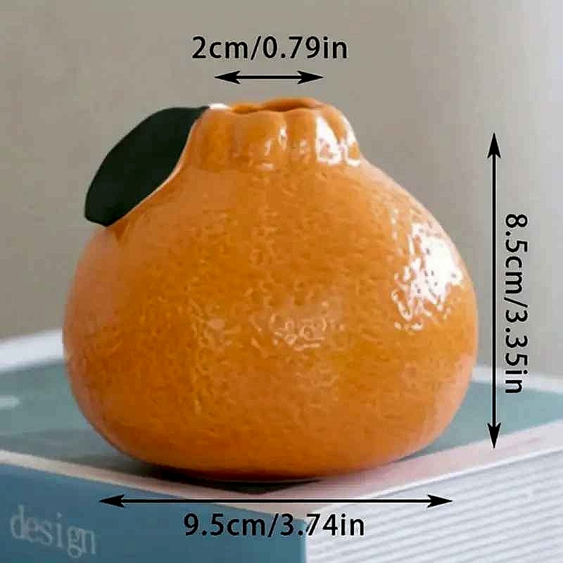 Handcrafted Bring Life to Bare Shelves Without the Upkeep — Orange Citrus-Shaped Hydropon... - View 5 of 6 | BigMoetsy