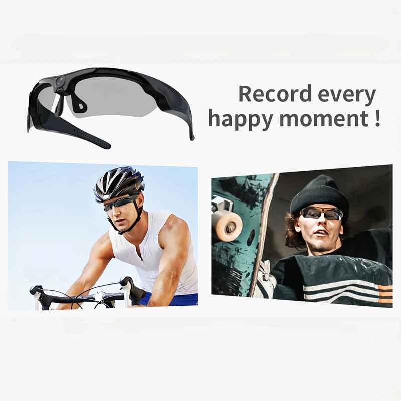 Smart Recording Glasses with 1080p HD Camera and 64GB SD Card for Cycling and... - View 11 of 16 | BigMoetsy