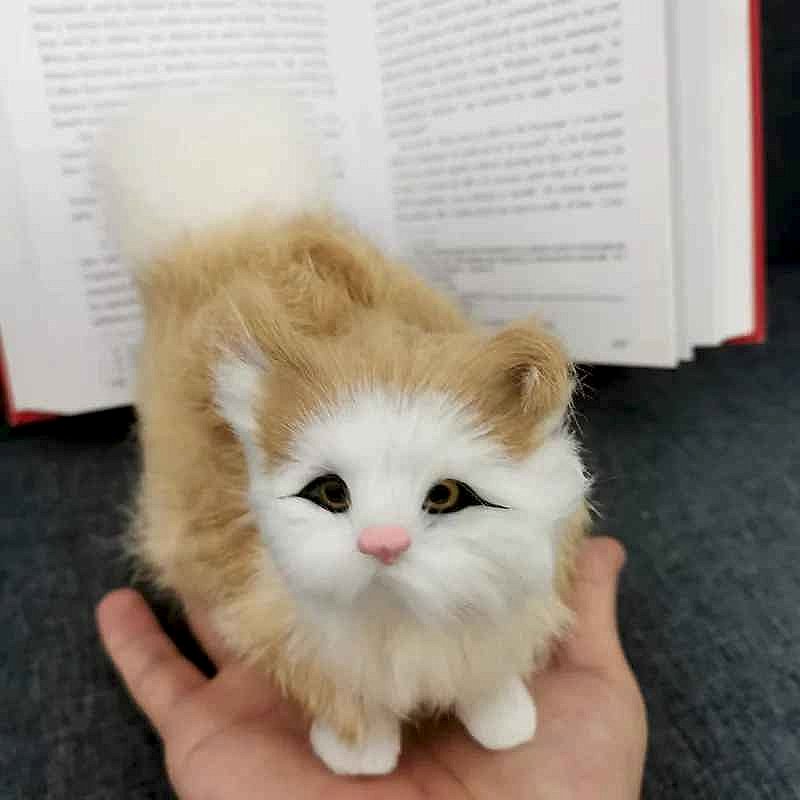 Handcrafted Finding a Gift That Feels Truly Special — Lifelike Handcrafted Plush Kitten - View 7 of 8 | BigMoetsy
