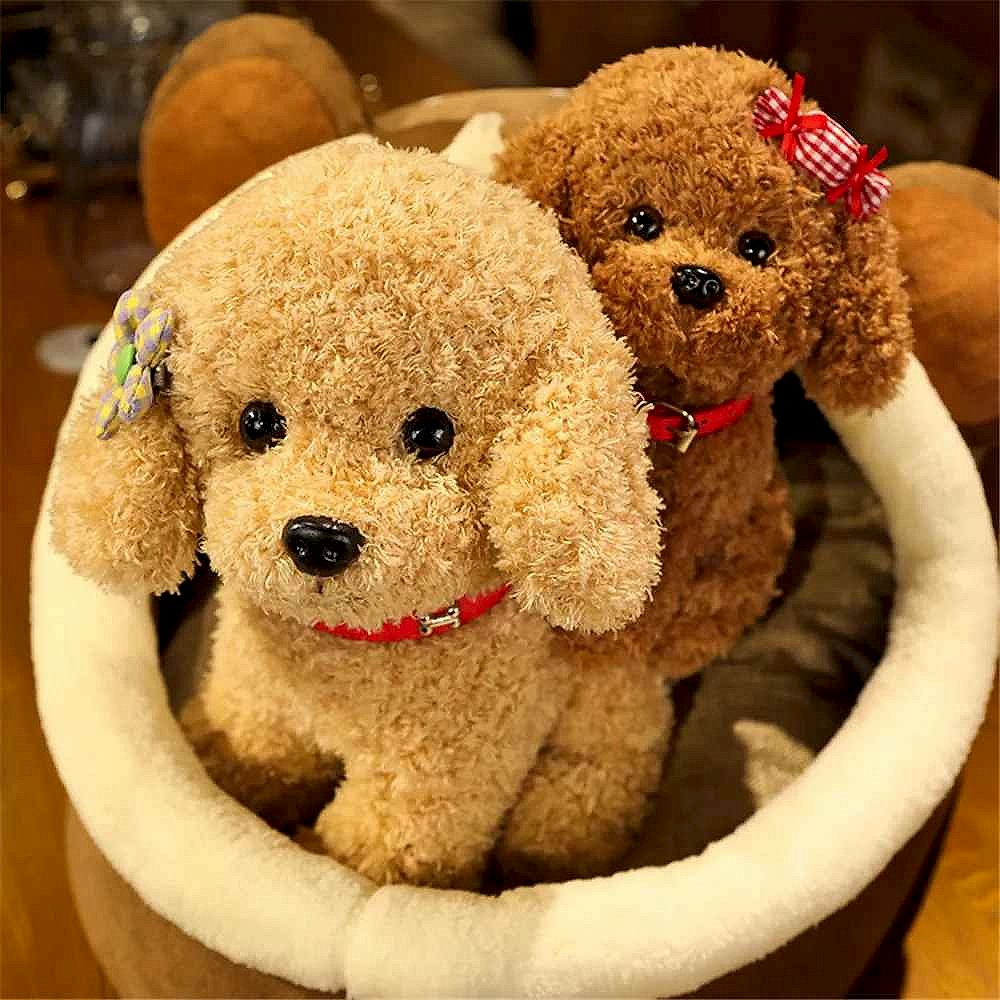 Handmade Realistic Poodle Plush Figure