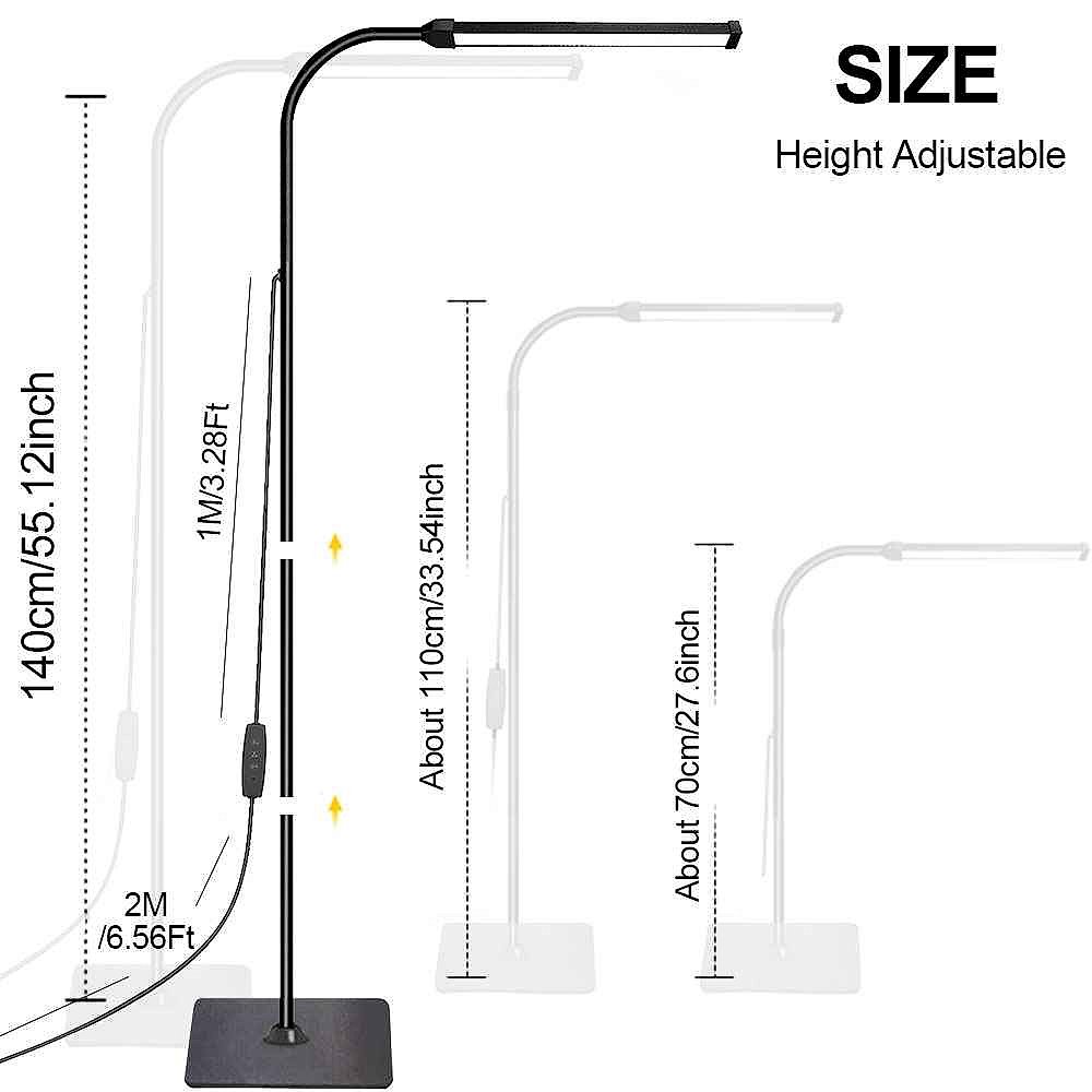 Handcrafted Light Any Corner, Any Way You Want — Adjustable Gooseneck LED Floor Lamp | 10... - View 7 of 12 | BigMoetsy