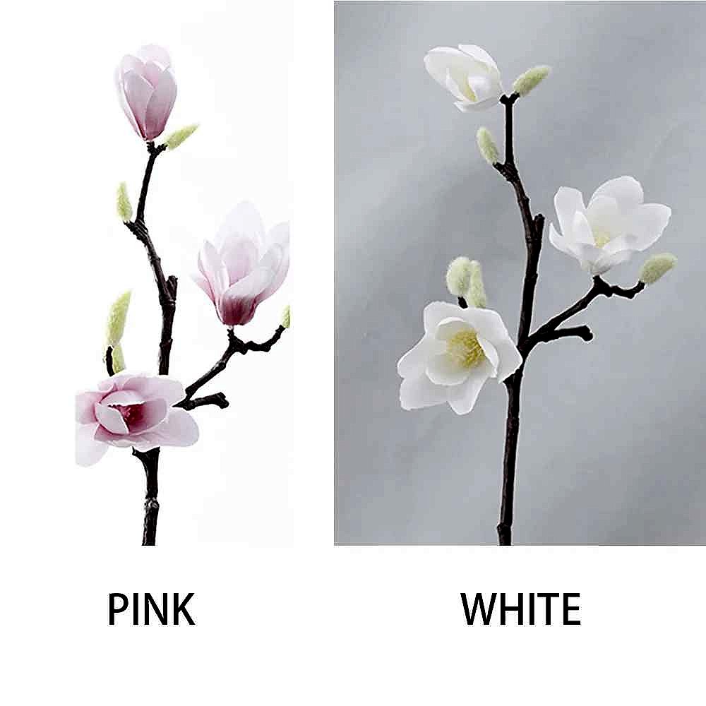 Handcrafted Bring Effortless Elegance to Any Space — Silk Magnolia Branch with 3D-Printed... - View 8 of 18 | BigMoetsy