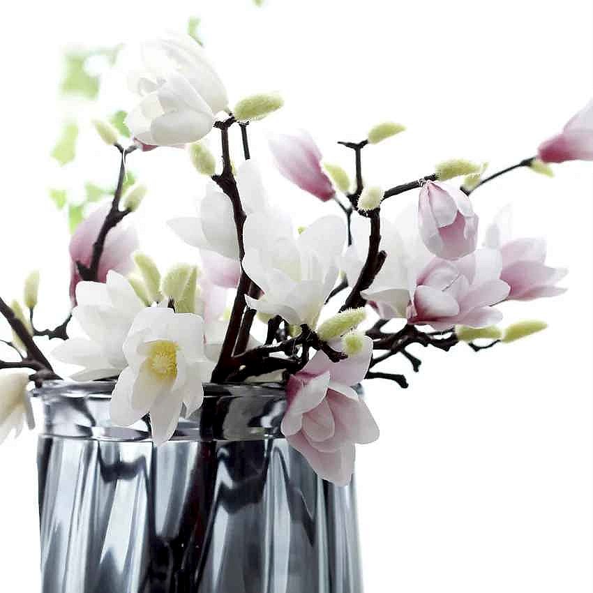 Handcrafted Bring Effortless Elegance to Any Space — Silk Magnolia Branch with 3D-Printed... - View 16 of 18 | BigMoetsy