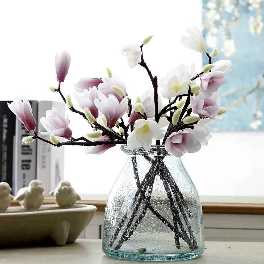 Handcrafted Bring Effortless Elegance to Any Space — Silk Magnolia Branch with 3D-Printed... - View 18 of 18 | BigMoetsy