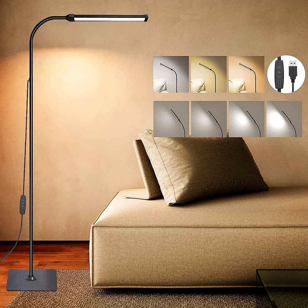 Handcrafted Light Any Corner, Any Way You Want — Adjustable Gooseneck LED Floor Lamp | 10... - View 11 of 12 | BigMoetsy