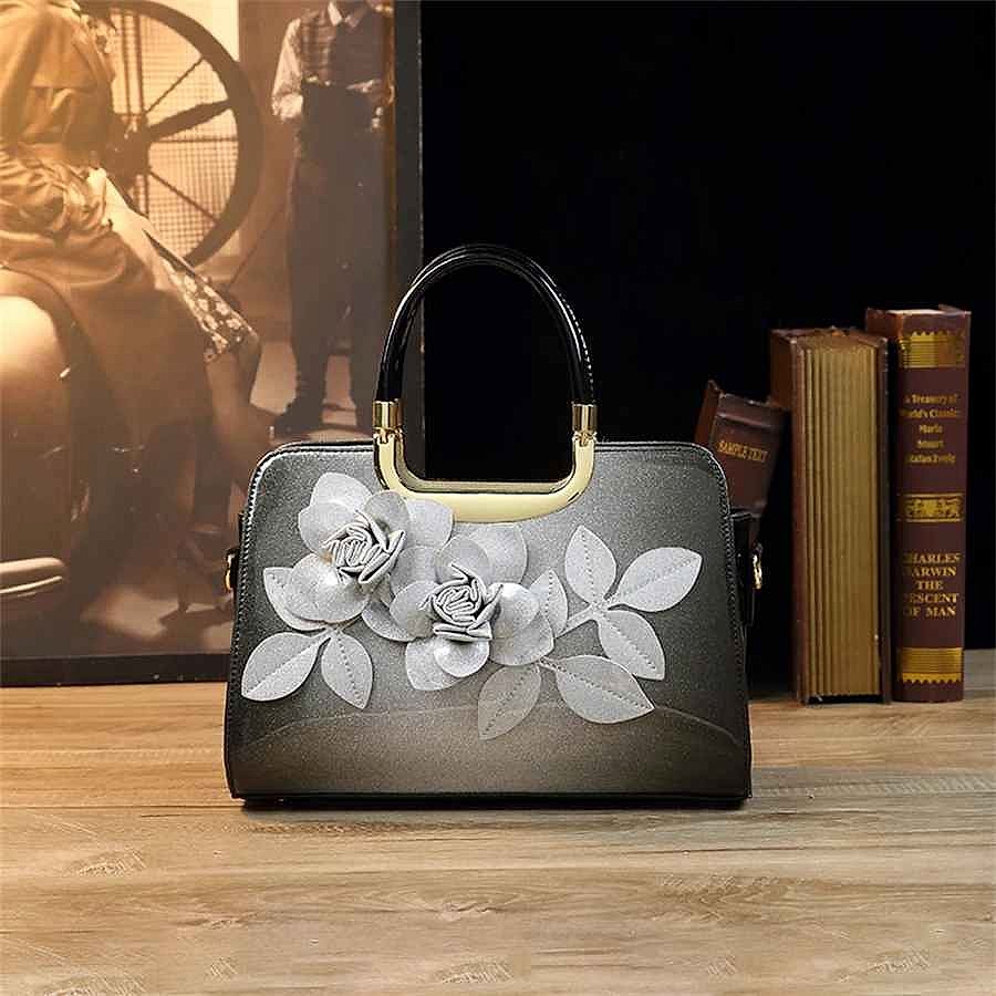Stand Out Without Trying Too Hard — Handcrafted 3D Floral Satchel Bag - View 4 of 18 | BigMoetsy