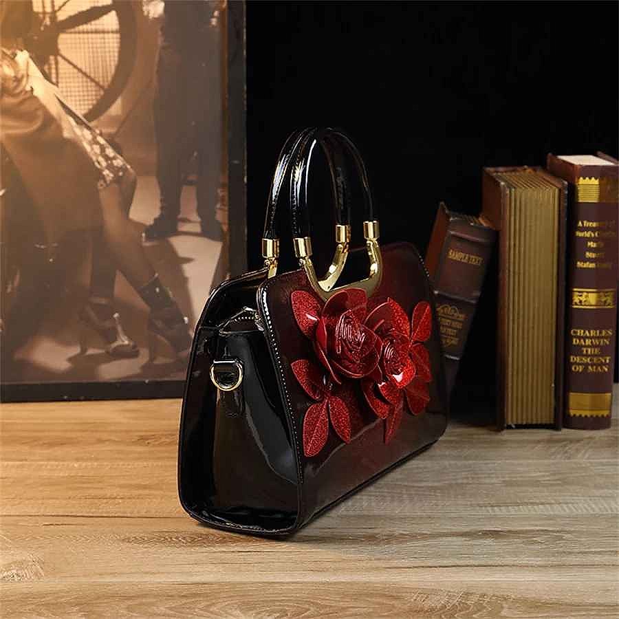 Stand Out Without Trying Too Hard — Handcrafted 3D Floral Satchel Bag - View 7 of 18 | BigMoetsy