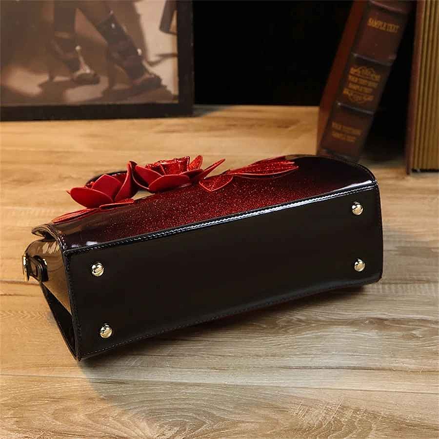 Stand Out Without Trying Too Hard — Handcrafted 3D Floral Satchel Bag - View 10 of 18 | BigMoetsy
