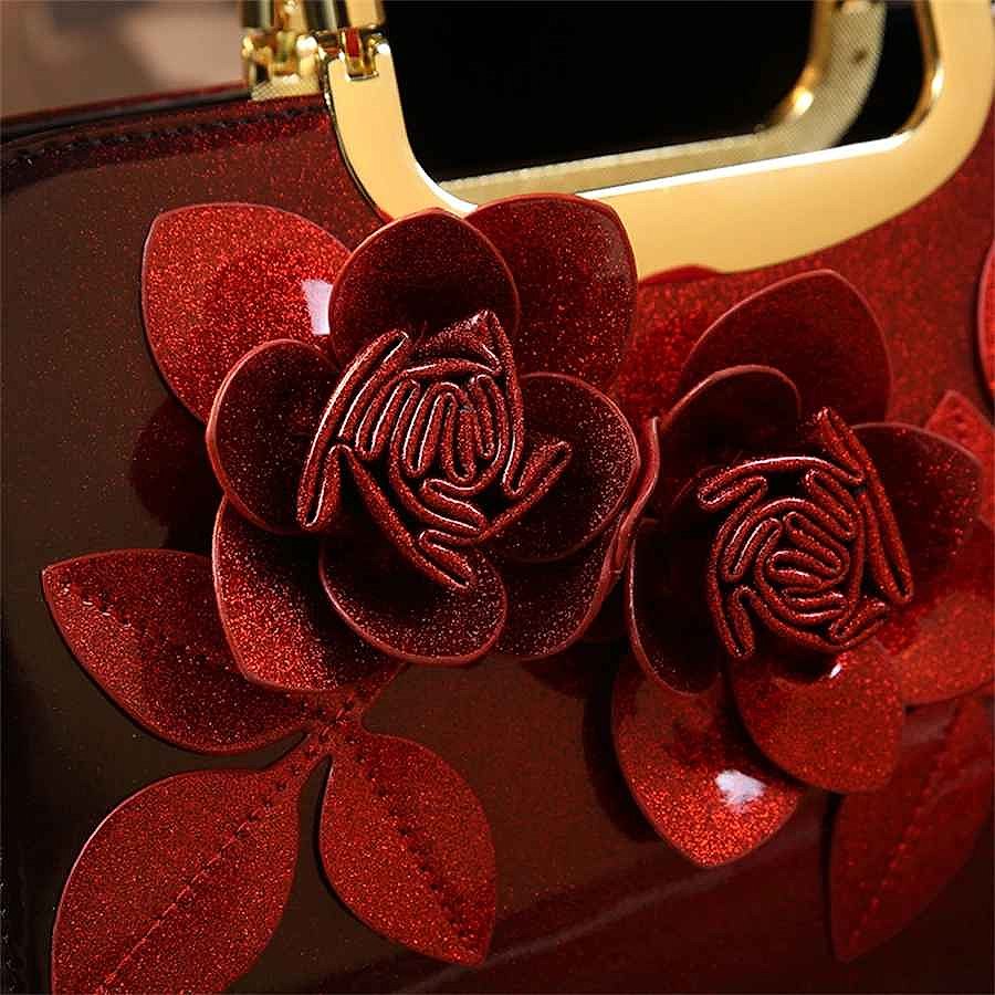 Stand Out Without Trying Too Hard — Handcrafted 3D Floral Satchel Bag - View 11 of 18 | BigMoetsy