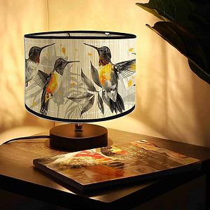 Handcrafted Vintage Floral Wildlife Drum Lampshade