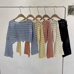 Handcrafted Crochet Knit Cover-Up Crop Top