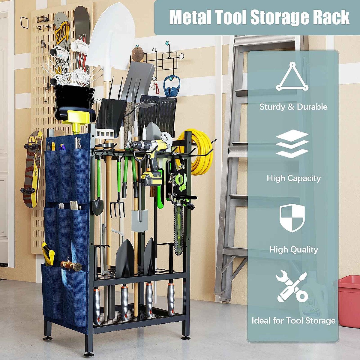 Professional No More Leaning, Falling, or Searching — Metal Garden Tool Organizer with Sto... - View 3 of 7 | BigMoetsy