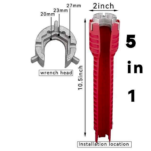 Professional No More Stripped Knuckles or Stuck Fittings — 8-in-1 Flume Wrench for Sink & ... - View 11 of 23 | BigMoetsy