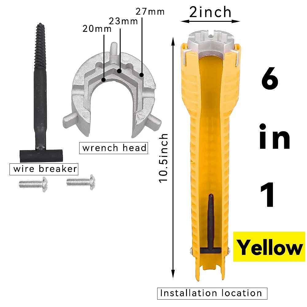 Professional No More Stripped Knuckles or Stuck Fittings — 8-in-1 Flume Wrench for Sink & ... - View 13 of 23 | BigMoetsy
