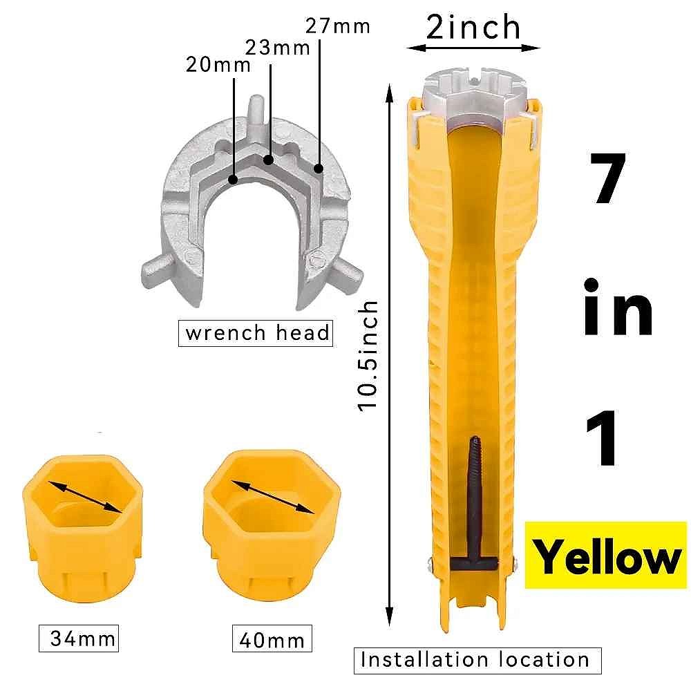 Professional No More Stripped Knuckles or Stuck Fittings — 8-in-1 Flume Wrench for Sink & ... - View 14 of 23 | BigMoetsy