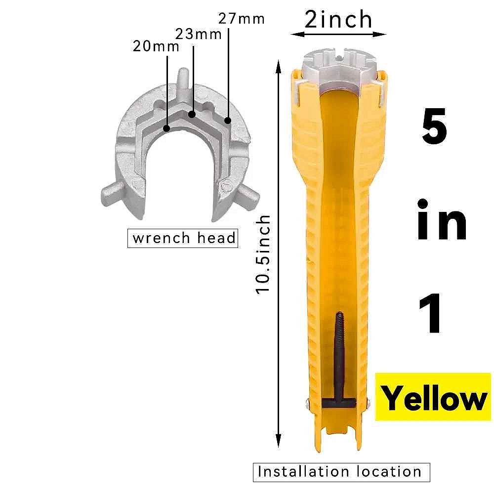 Professional No More Stripped Knuckles or Stuck Fittings — 8-in-1 Flume Wrench for Sink & ... - View 15 of 23 | BigMoetsy