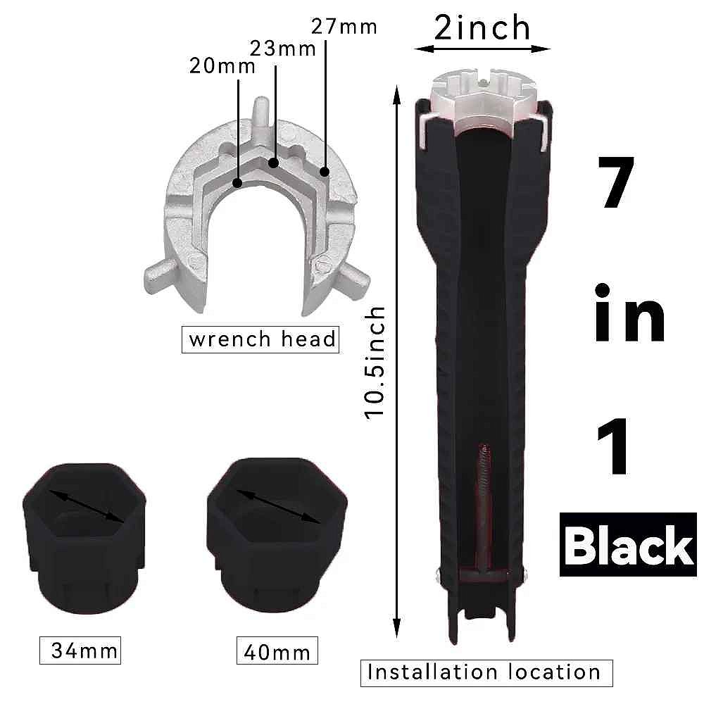 Professional No More Stripped Knuckles or Stuck Fittings — 8-in-1 Flume Wrench for Sink & ... - View 18 of 23 | BigMoetsy