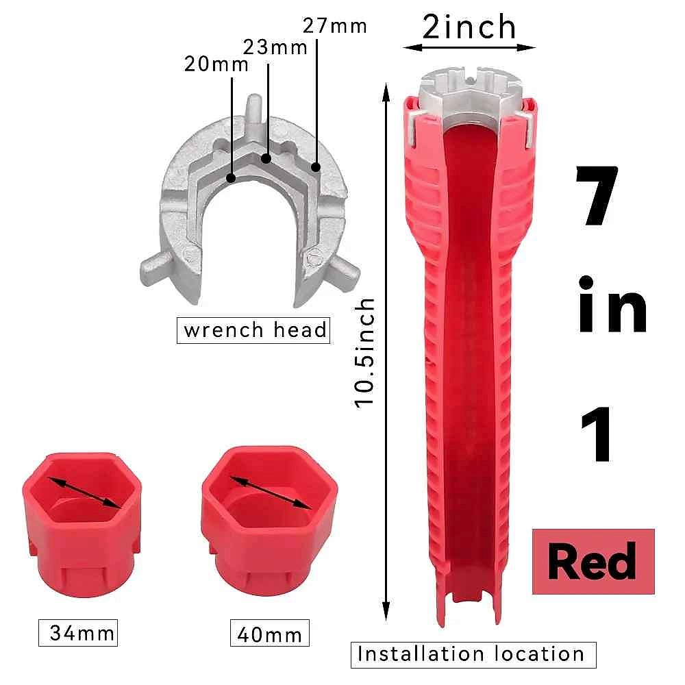 Professional No More Stripped Knuckles or Stuck Fittings — 8-in-1 Flume Wrench for Sink & ... - View 22 of 23 | BigMoetsy