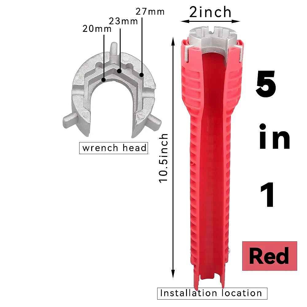 Professional No More Stripped Knuckles or Stuck Fittings — 8-in-1 Flume Wrench for Sink & ... - View 23 of 23 | BigMoetsy