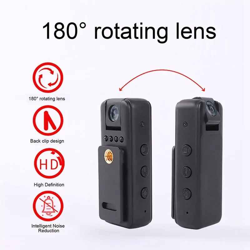 Wearable Body Camera with 1080p HD Recording and Night Vision for Security an... - View 5 of 6 | BigMoetsy