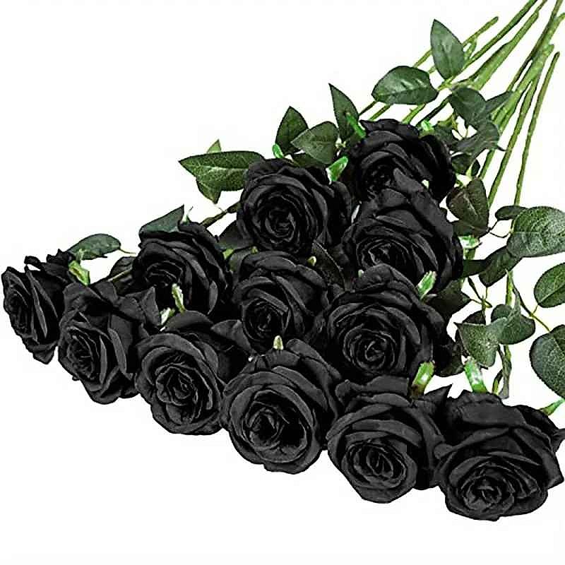 Handcrafted realistic silk artificial rose bouquet 12-piece zero maintenance always in bloom home decor arrangement | BigMoet