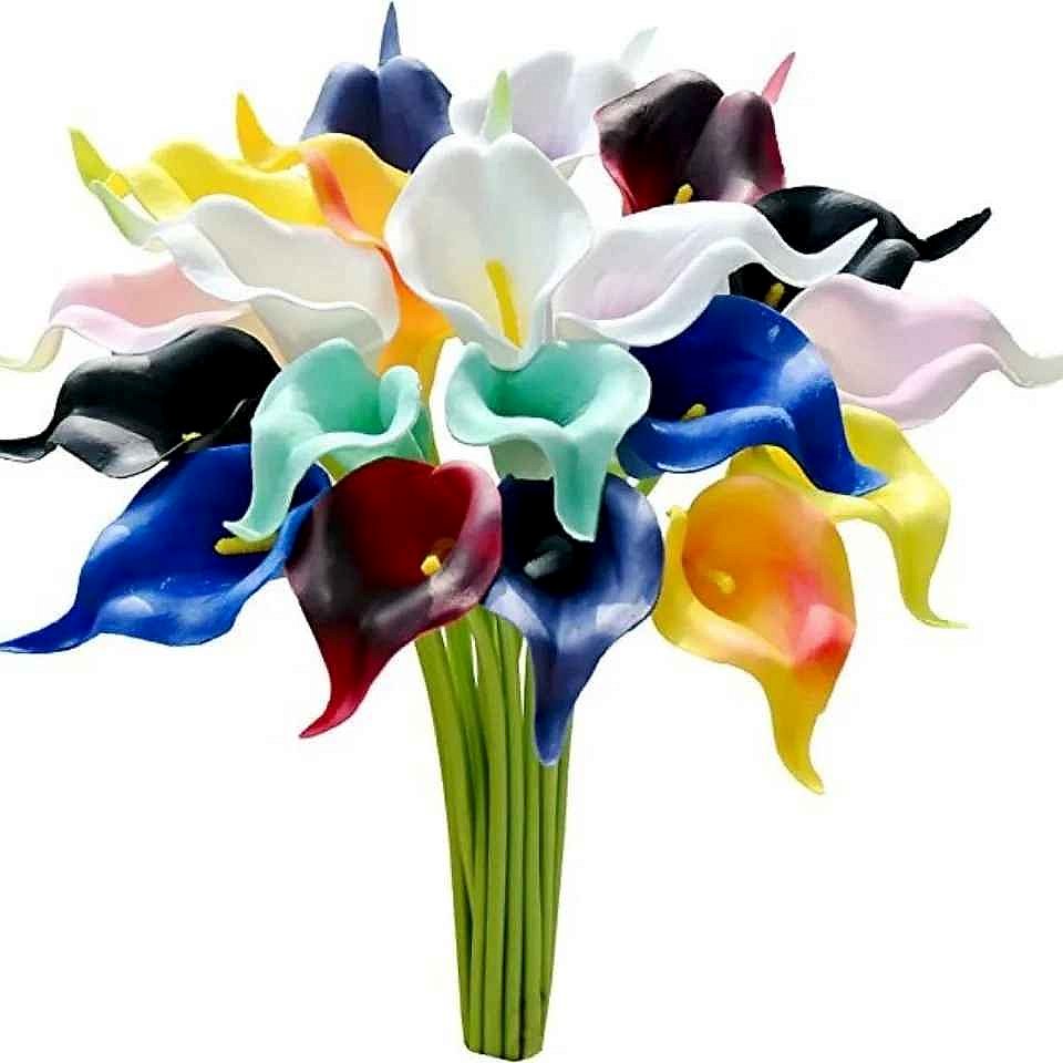20-Piece Real Touch Calla Lily Artificial Bouquet 25,000+