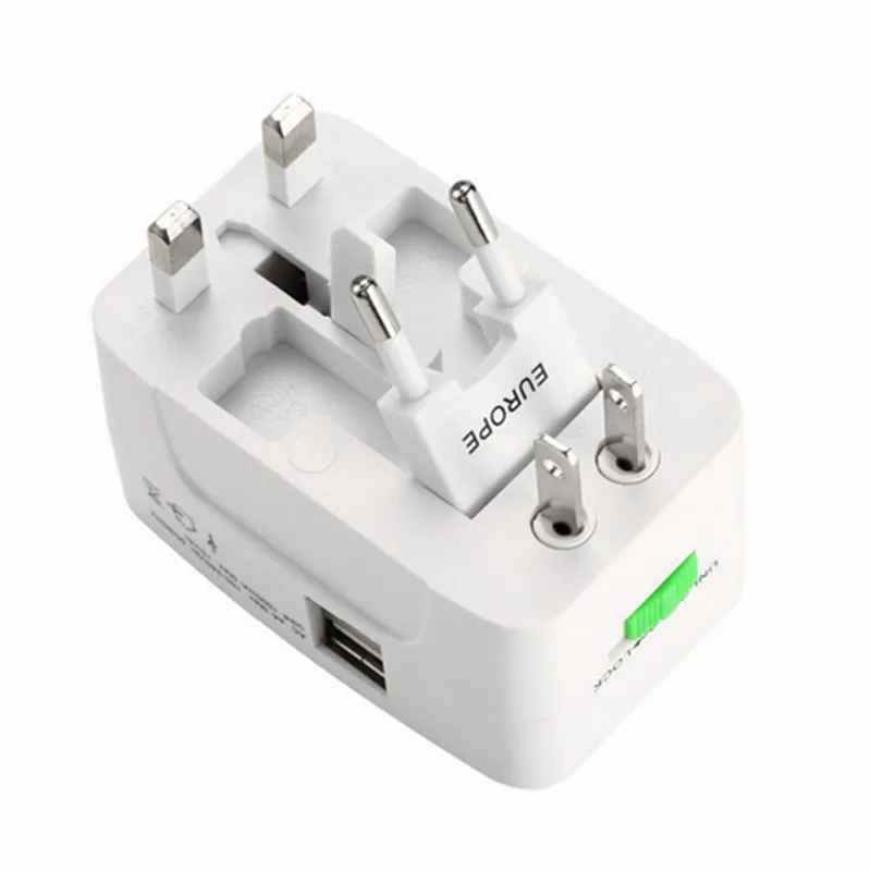 Universal Travel Adapter showing interchangeable plug configurations