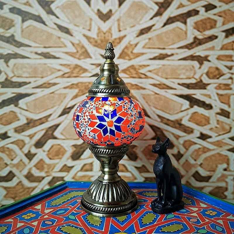 Handcrafted Tired of Lifeless Lighting? — Handmade Turkish Mosaic Stained Glass Table Lam... - View 4 of 10 | BigMoetsy