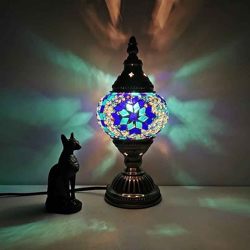 Handcrafted Tired of Lifeless Lighting? — Handmade Turkish Mosaic Stained Glass Table Lam... - View 6 of 10 | BigMoetsy