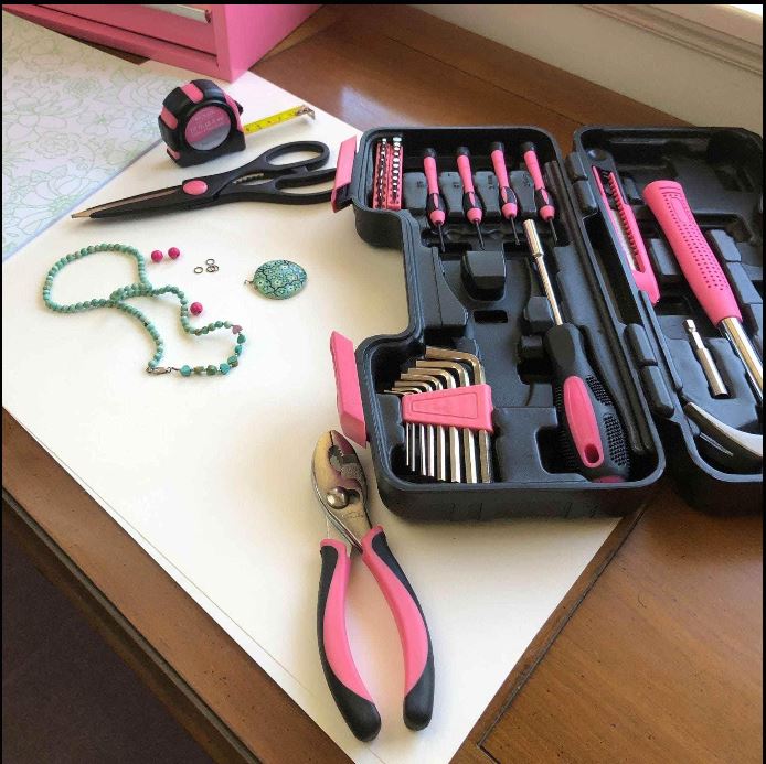 Professional 39-Piece Pink Tool Set with Lifetime Warranty and Donation to Breast Cancer R... - View 2 of 7 | BigMoetsy