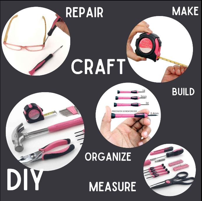 Professional 39-Piece Pink Tool Set with Lifetime Warranty and Donation to Breast Cancer R... - View 6 of 7 | BigMoetsy
