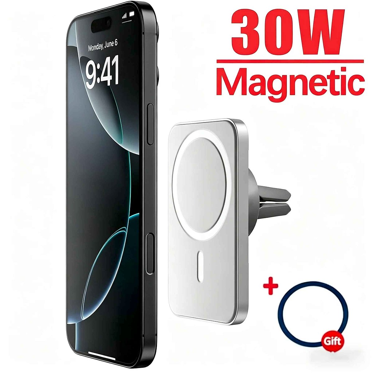 Magnetic Wireless Car Charger & Mount | 500+ Sold