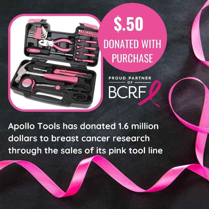 Professional 39-Piece Pink Tool Set with Lifetime Warranty and Donation to Breast Cancer R... - View 7 of 7 | BigMoetsy