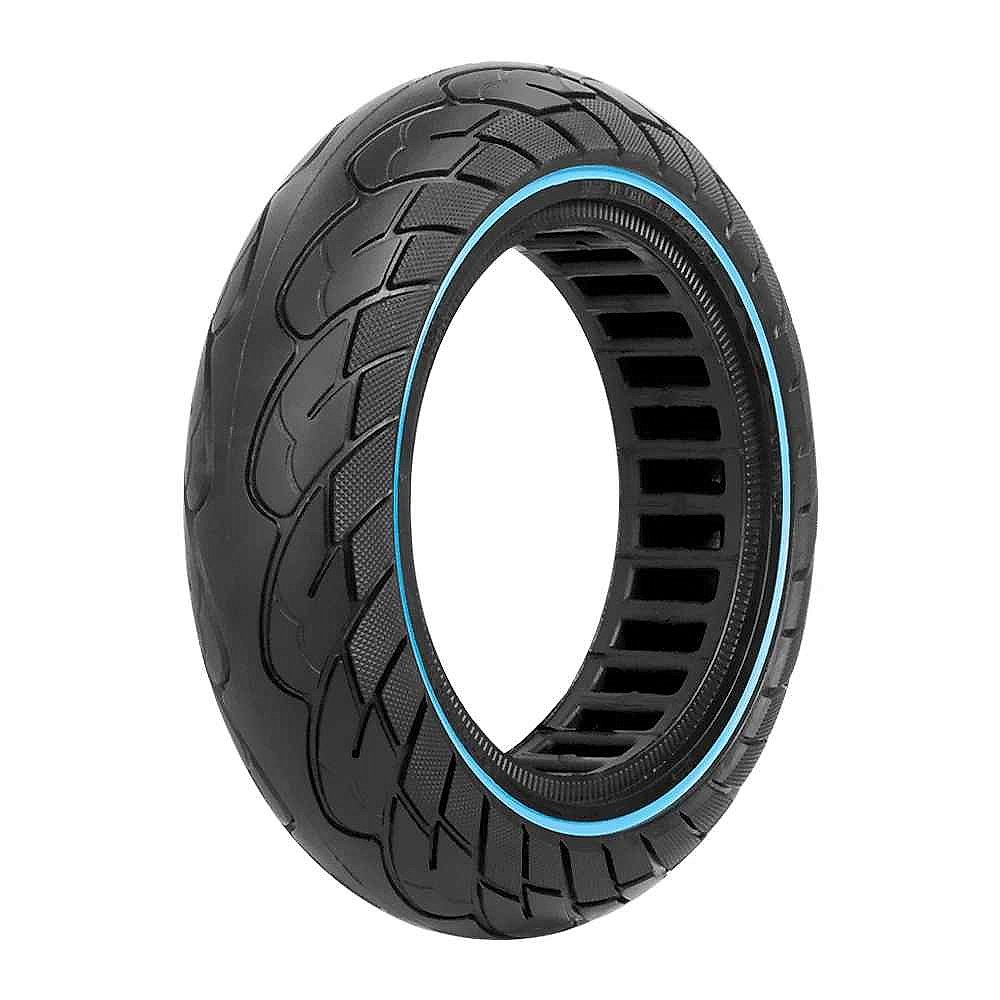 Solid honeycomb tubeless tire for Ninebot Max G30 10x2.5 close-up detail view showing flexible airless structure | BigMoetsy