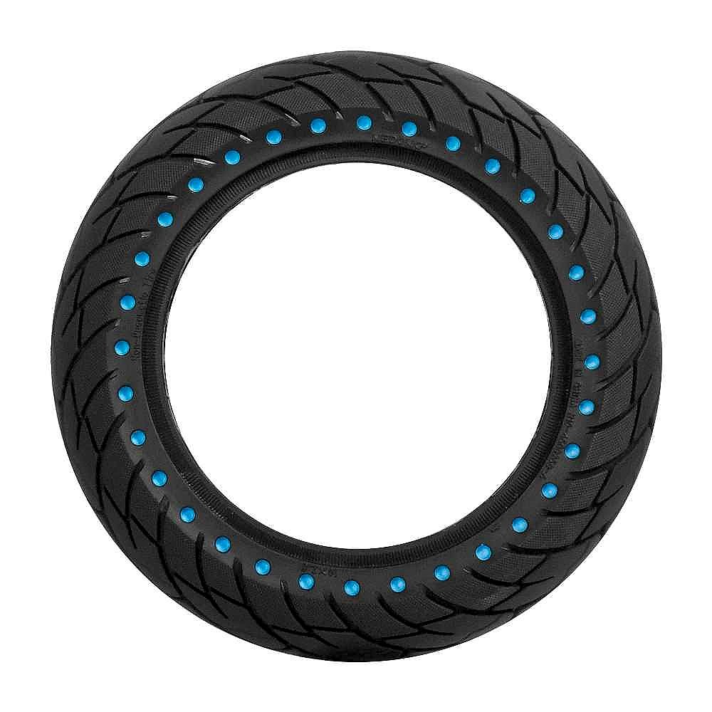 Solid honeycomb tubeless tire for Ninebot Max G30 10x2.5 close-up detail view showing flexible airless structure | BigMoetsy