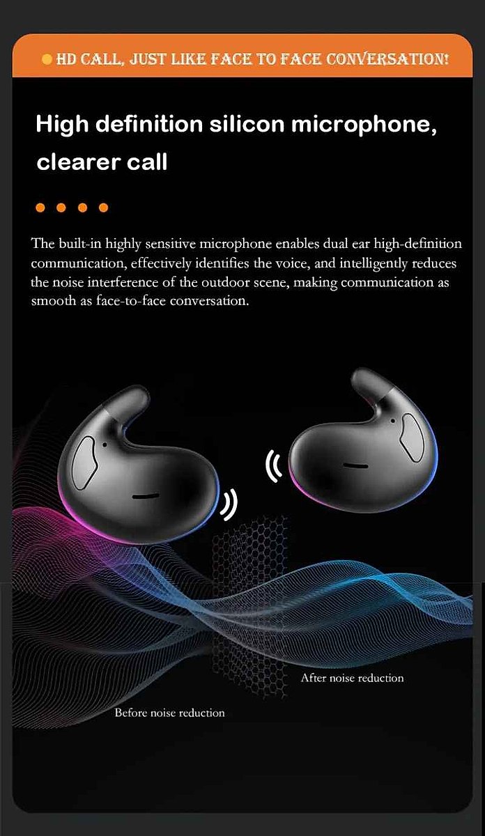 Finally Sleep With Sound wireless earphones resting beside a sleeping person on a pillow showing side sleeper comfort | BigMo