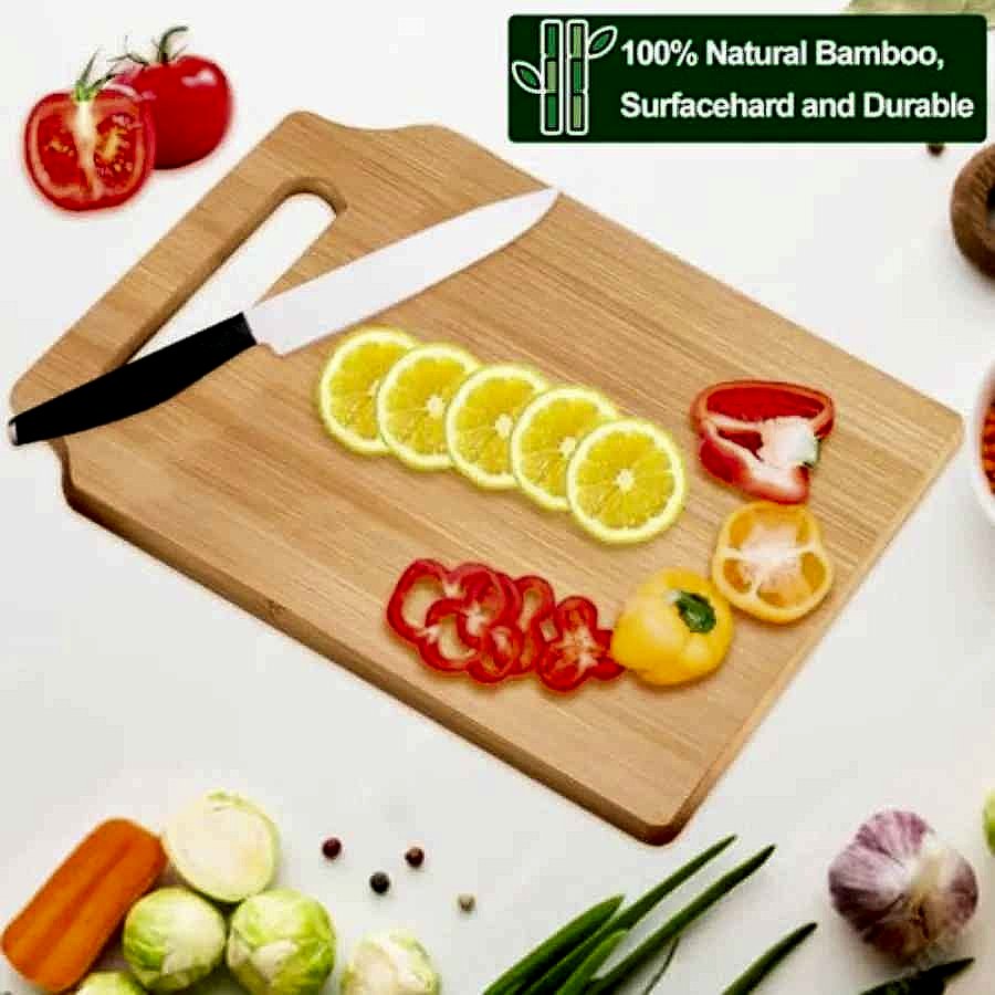 Personalized engraved bamboo cutting board gift for Mom and Sister with custom text detail shown | BigMoetsy