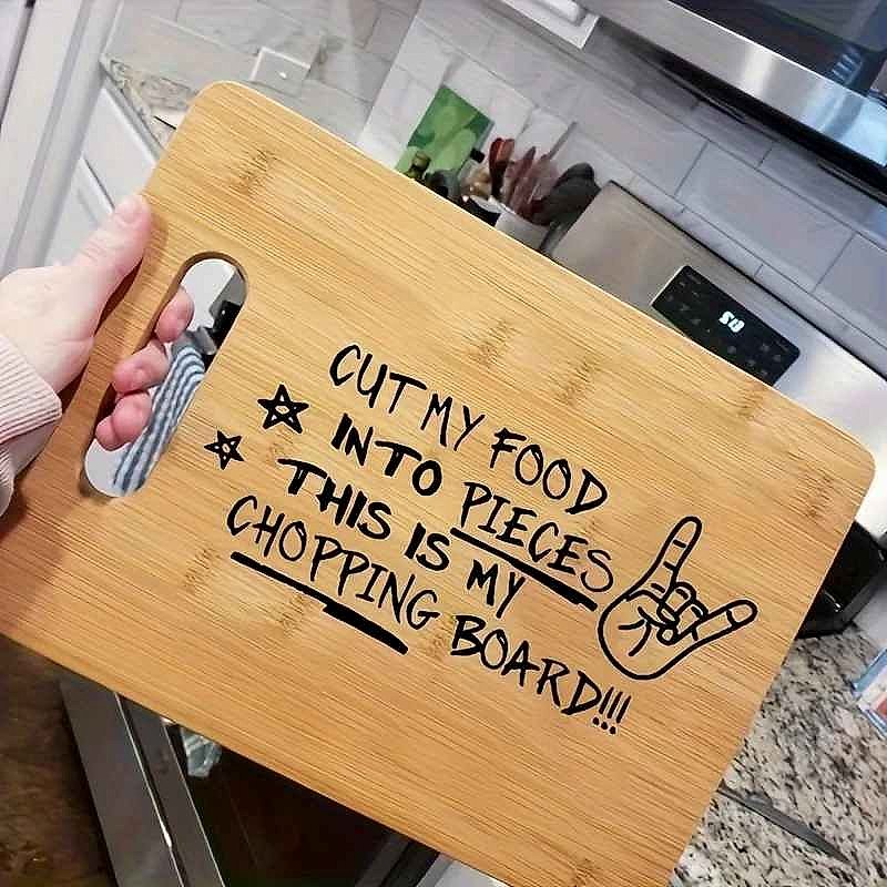Personalized engraved bamboo cutting board gift for Mom Sister Grandma close-up detail view | BigMoetsy